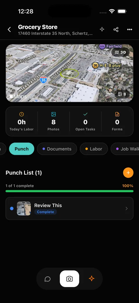 CrewLead app — Punch lists