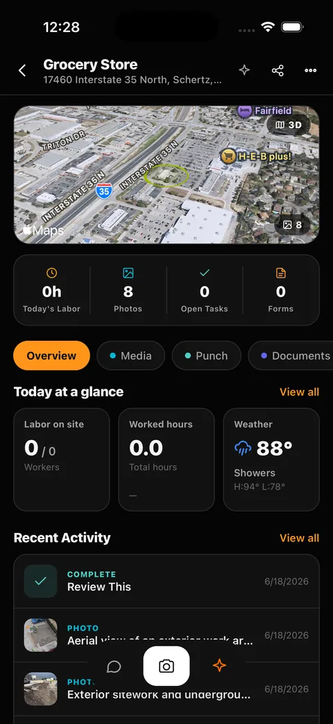CrewLead app — Job overview